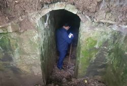کشف بقایای تونلی تاریخی در روستای گلسرک رشت