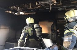 آتش سوزی در خوابگاه دانشجویی دخترانه رشت